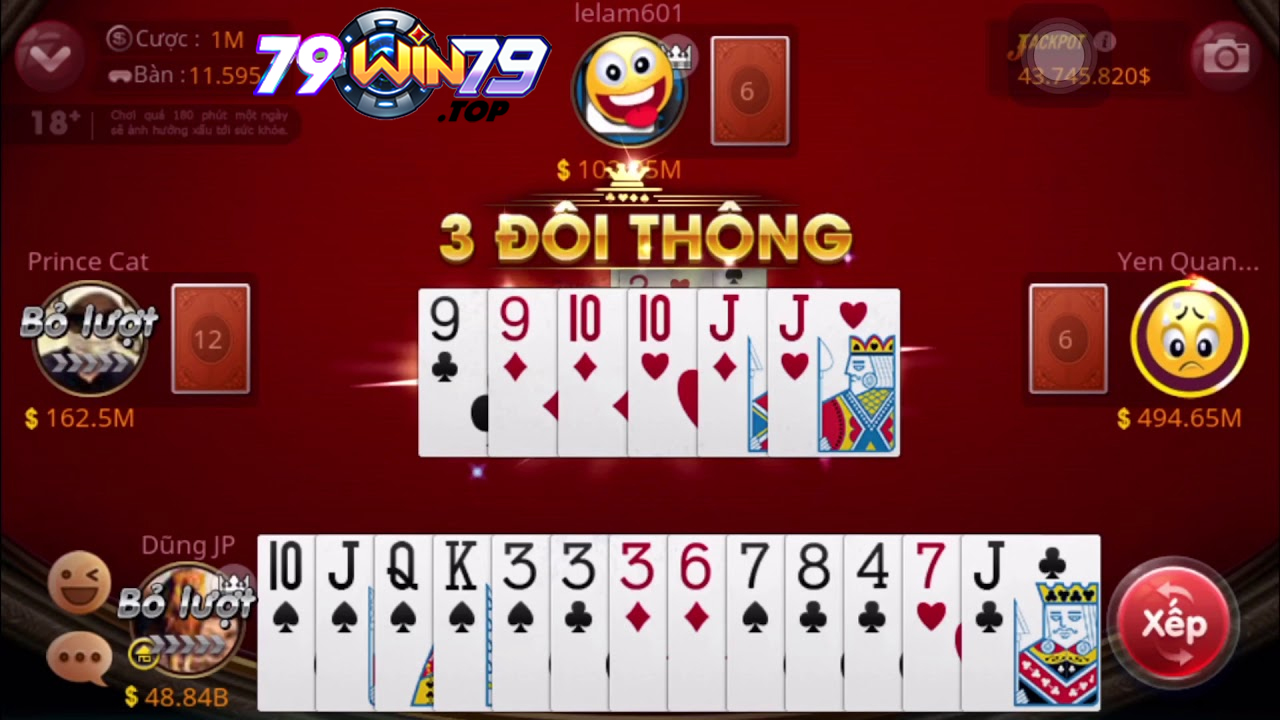 Các chiến thuật hiệu quả khi chơi game bài Tiến Lên Miền Nam tại Win79